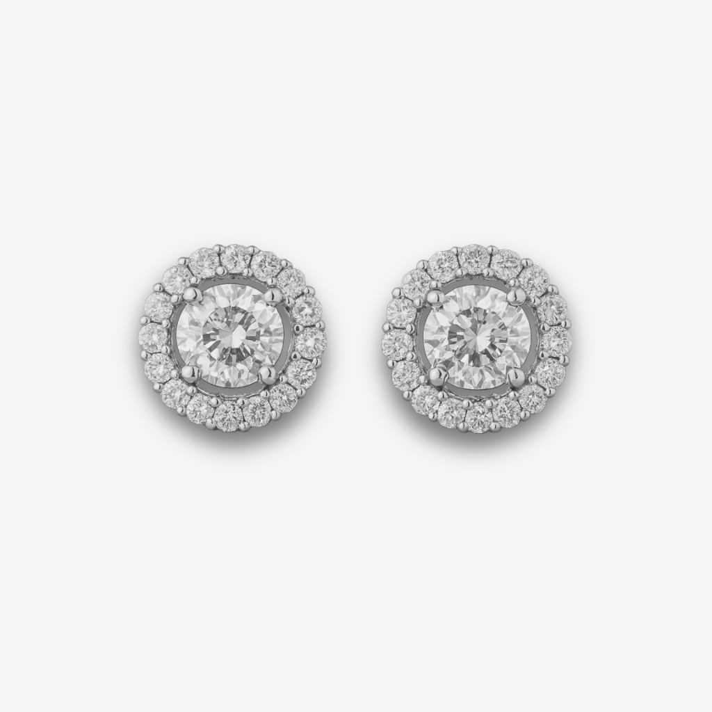 XZ309 – Silver Circle Ear Rings