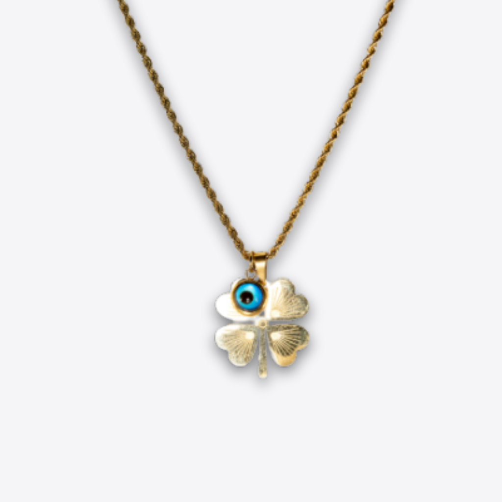 XZ122 – Gold Clover Necklace