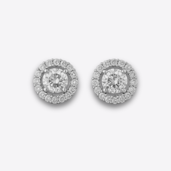 XZ309 – Silver Circle Ear Rings