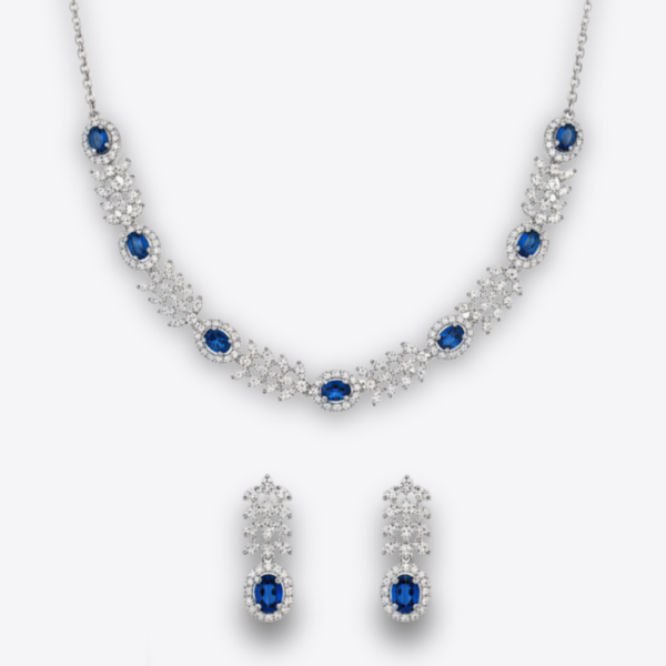 XZ2 – Crystal Necklace & Ear Rings Set