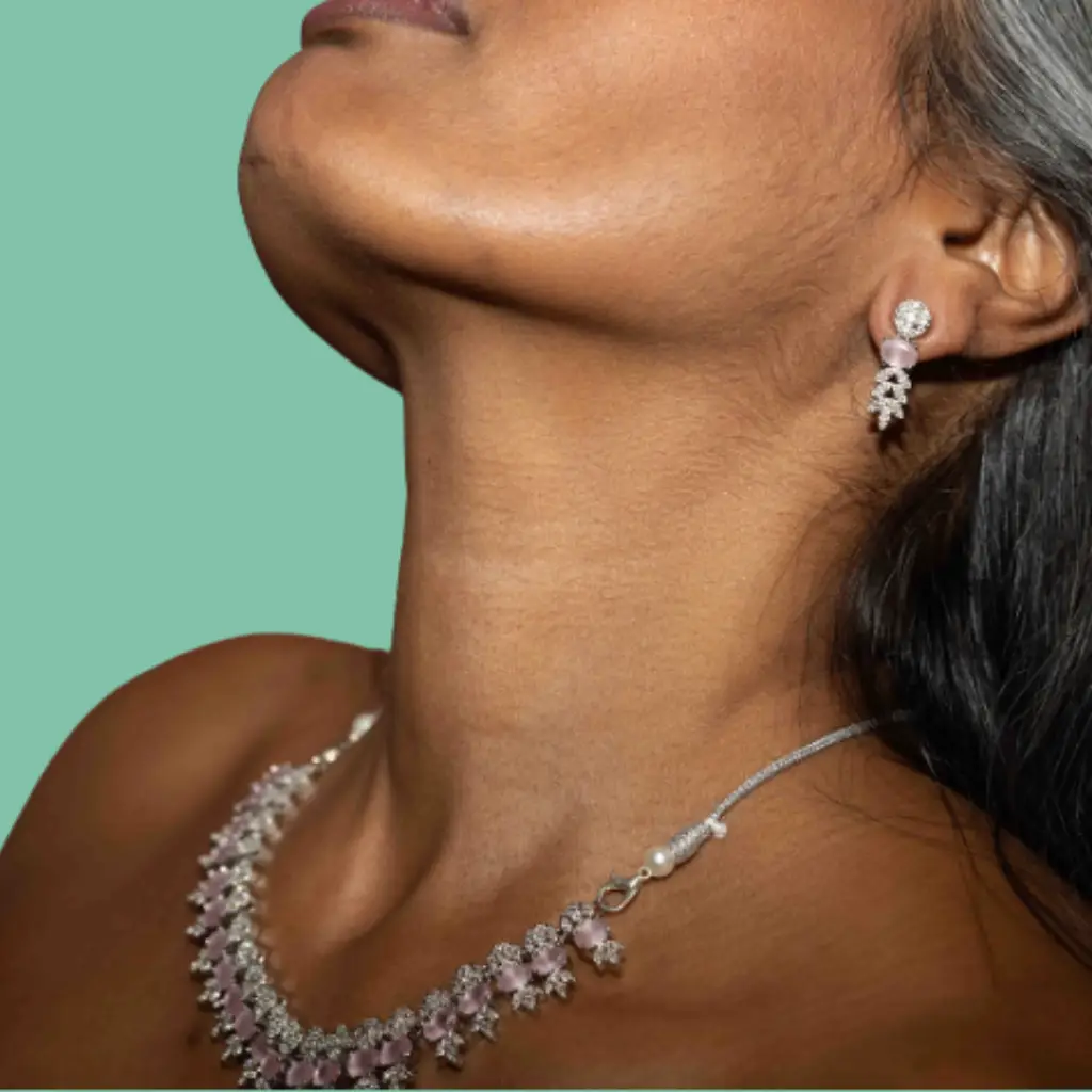 XZ14 – Pink Necklace & Ear Rings Set